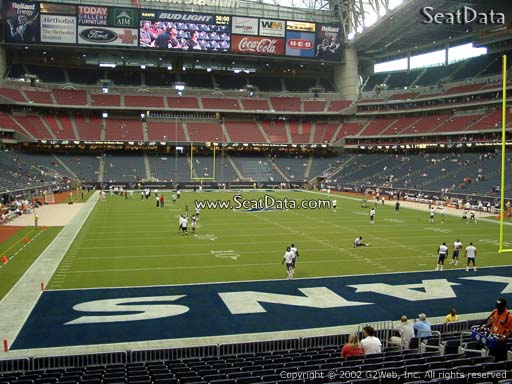 Seat view from section 118 at NRG Stadium, home of the Houston Texans