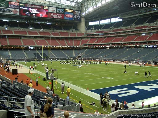 Seat view from section 140 at NRG Stadium, home of the Houston Texans