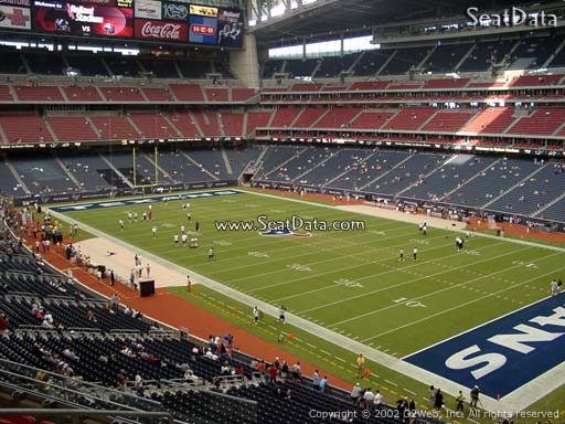 Seat view from section 303 at NRG Stadium, home of the Houston Texans