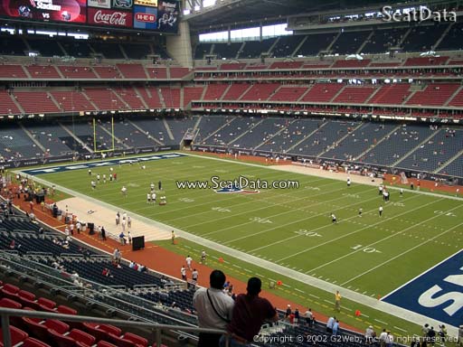 Seat view from section 304 at NRG Stadium, home of the Houston Texans