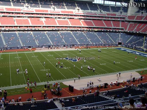 Seat view from section 312 at NRG Stadium, home of the Houston Texans