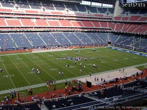 Seat view from section 313 at NRG Stadium, home of the Houston Texans