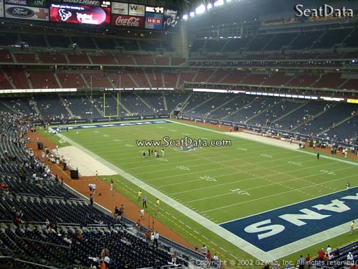 Seat view from section 330 at NRG Stadium, home of the Houston Texans
