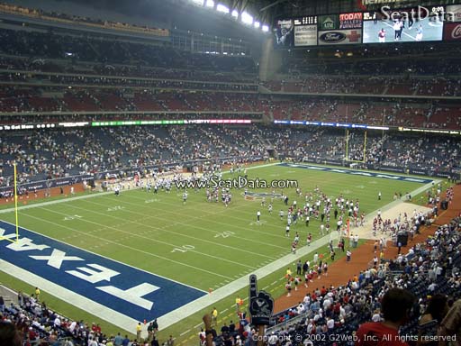 Seat view from section 345 at NRG Stadium, home of the Houston Texans