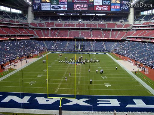 Seat view from section 351 at NRG Stadium, home of the Houston Texans