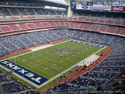 Seat view from section 616 at NRG Stadium, home of the Houston Texans