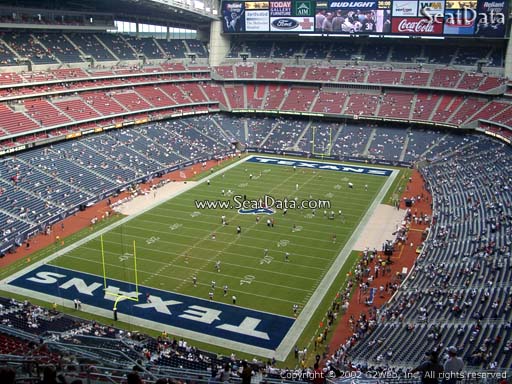 Seat view from section 618 at NRG Stadium, home of the Houston Texans
