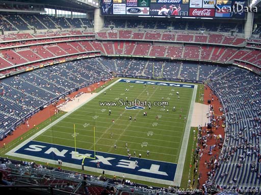 Seat view from section 619 at NRG Stadium, home of the Houston Texans
