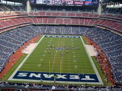 Seat view from section 521 at NRG Stadium, home of the Houston Texans