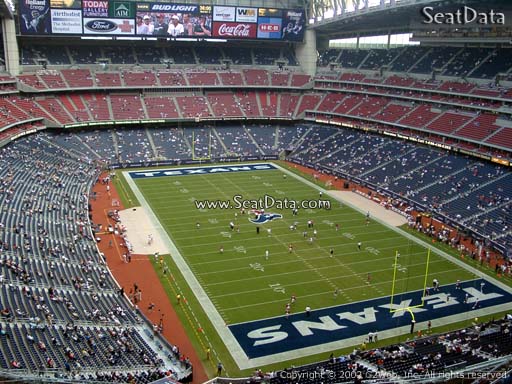 Seat view from section 625 at NRG Stadium, home of the Houston Texans