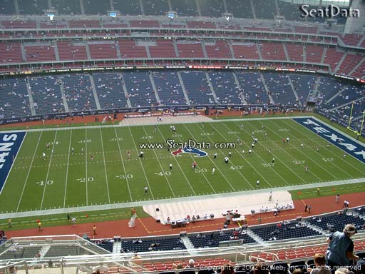 Seat view from section 536 at NRG Stadium, home of the Houston Texans