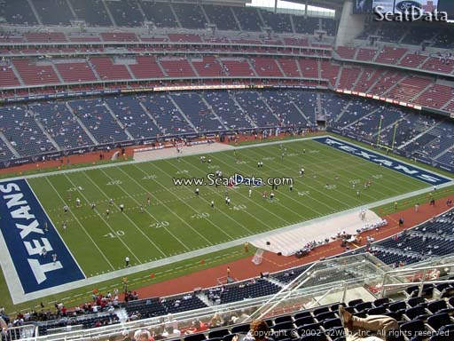Seat view from section 539 at NRG Stadium, home of the Houston Texans