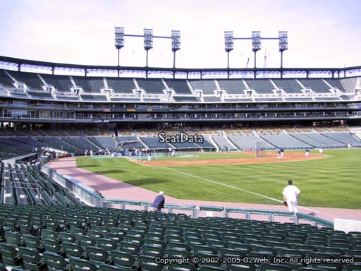 Seat view from section 114 at Comerica Park, home of the Detroit Tigers