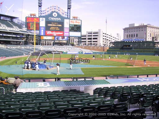 Seat view from section 124 at Comerica Park, home of the Detroit Tigers