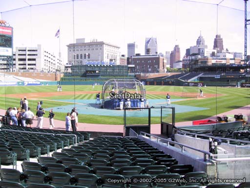 Seat view from section 128 at Comerica Park, home of the Detroit Tigers