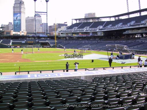 Seat view from section 134 at Comerica Park, home of the Detroit Tigers