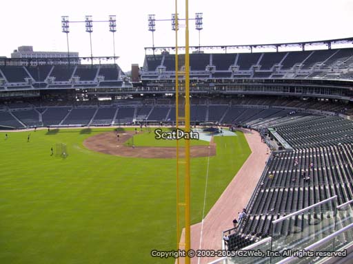 Seat view from section 345 at Comerica Park, home of the Detroit Tigers