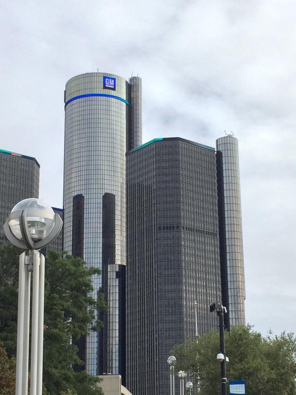 Photo of the downtown Detroit skyline.