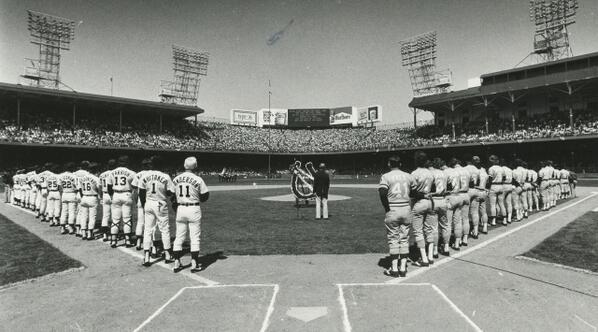 Opening Day, 1980 at Tiger Stadium.