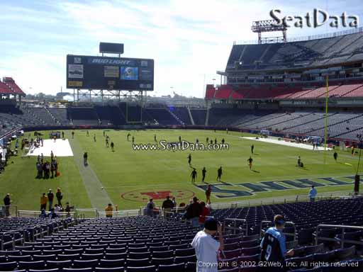 Seat view from section 103 at Nissan Stadium, home of the Tennessee Titans