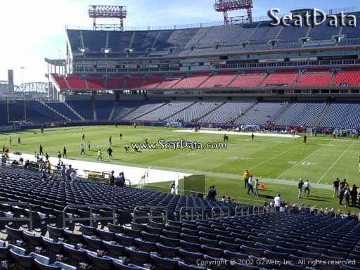 Seat view from section 109 at Nissan Stadium, home of the Tennessee Titans