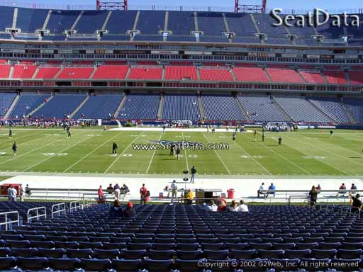 Seat view from section 135 at Nissan Stadium, home of the Tennessee Titans