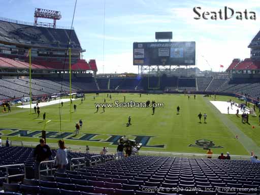 Seat view from section 145 at Nissan Stadium, home of the Tennessee Titans