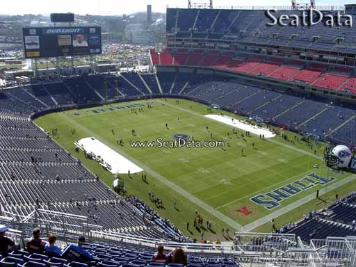 Seat view from section 304 at Nissan Stadium, home of the Tennessee Titans