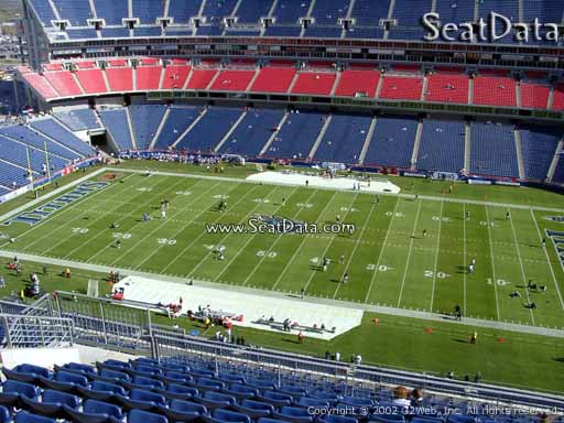 Seat view from section 333 at Nissan Stadium, home of the Tennessee Titans