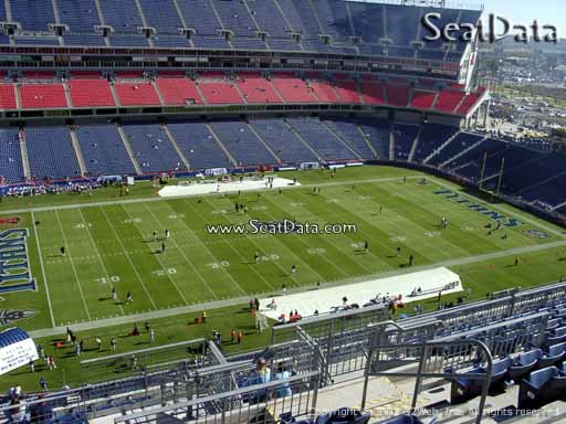 Seat view from section 339 at Nissan Stadium, home of the Tennessee Titans