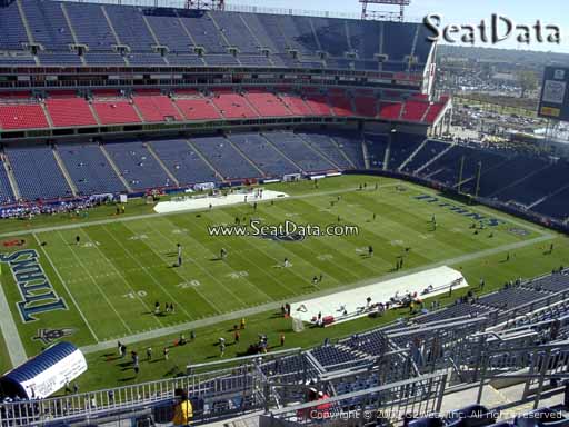 Seat view from section 340 at Nissan Stadium, home of the Tennessee Titans