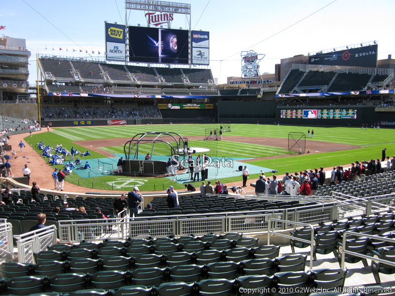 Seat view from section 112 at Target Field, home of the Minnesota Twins