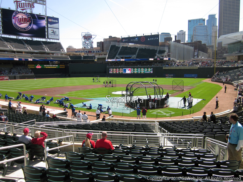 Seat view from section 116 at Target Field, home of the Minnesota Twins