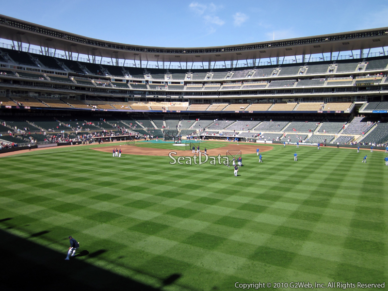 Seat view from section 132 at Target Field, home of the Minnesota Twins