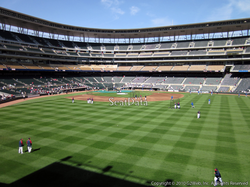Seat view from section 133 at Target Field, home of the Minnesota Twins