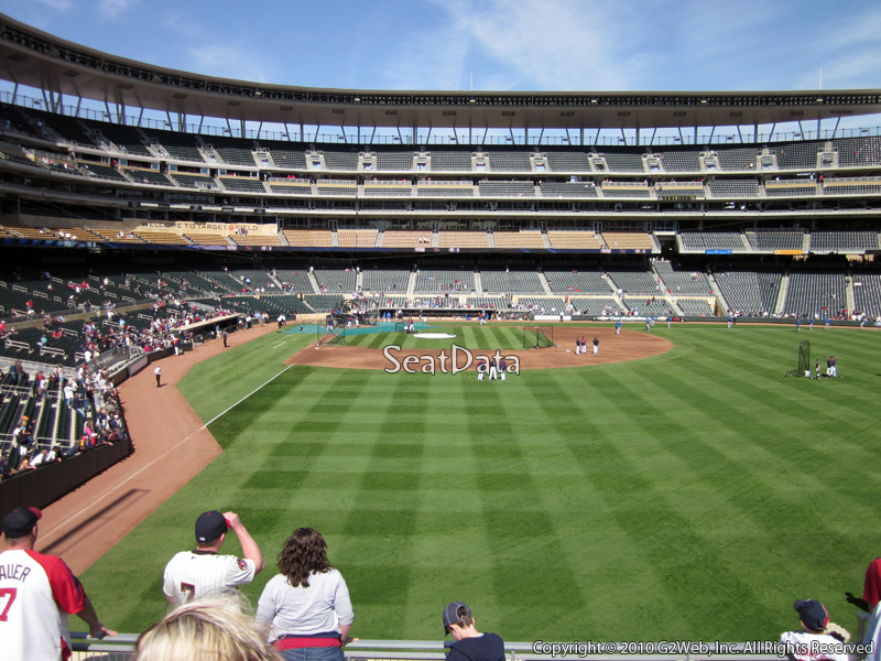 Seat view from section 138 at Target Field, home of the Minnesota Twins