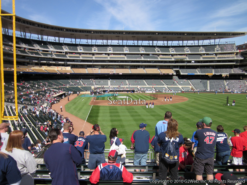 Seat view from section 139 at Target Field, home of the Minnesota Twins