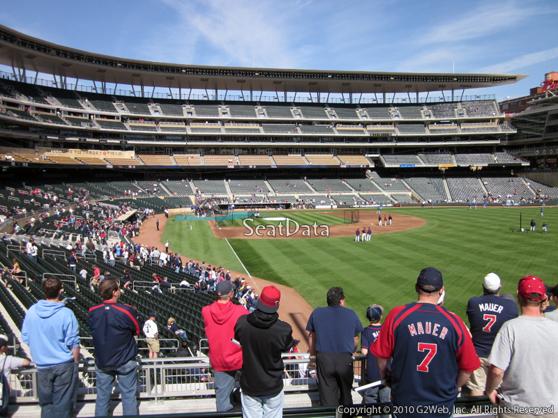 Seat view from section 140 at Target Field, home of the Minnesota Twins