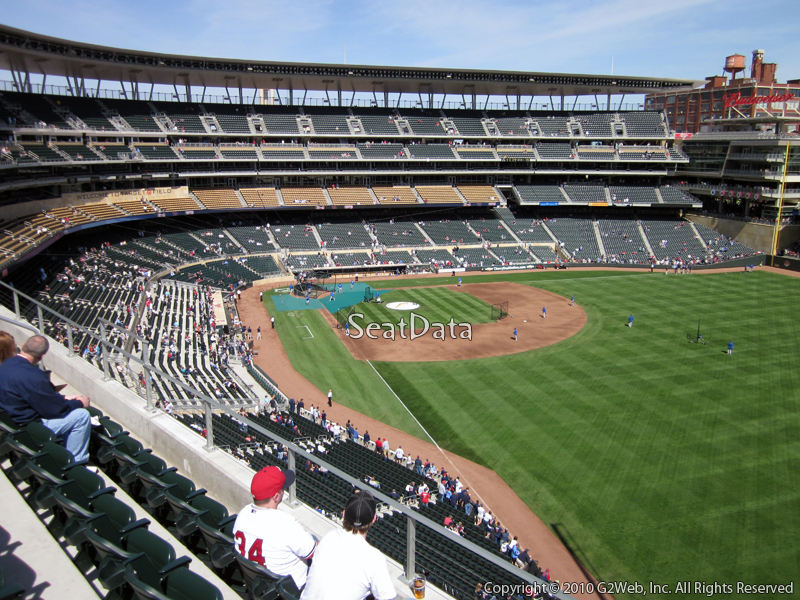 Seat view from section 201 at Target Field, home of the Minnesota Twins