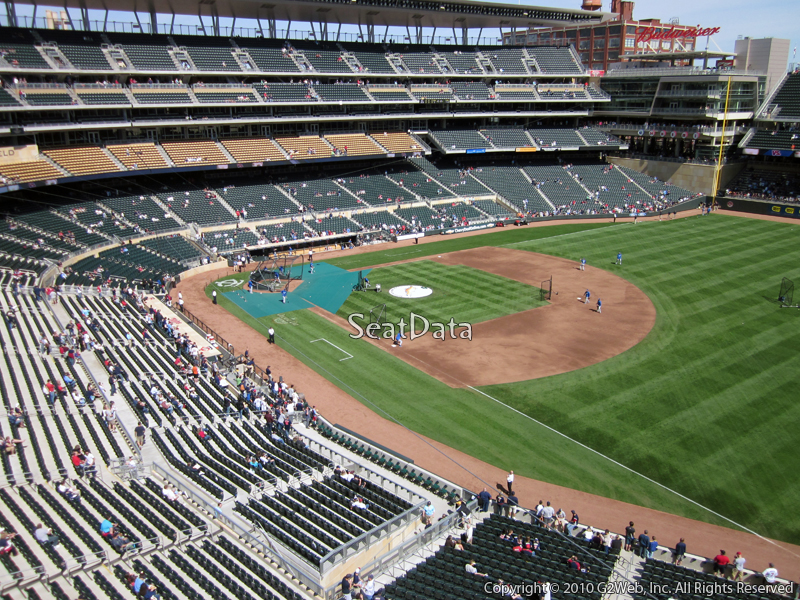 Seat view from section 204 at Target Field, home of the Minnesota Twins