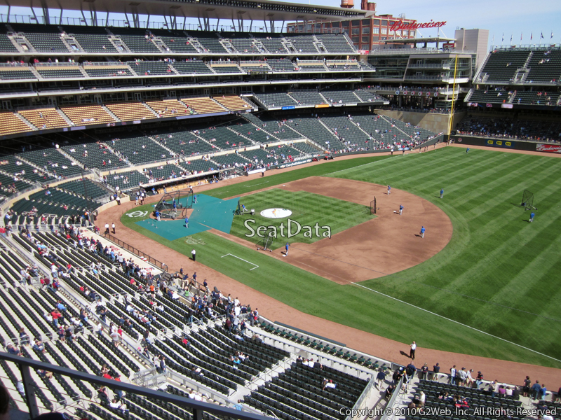 Seat view from section 205 at Target Field, home of the Minnesota Twins