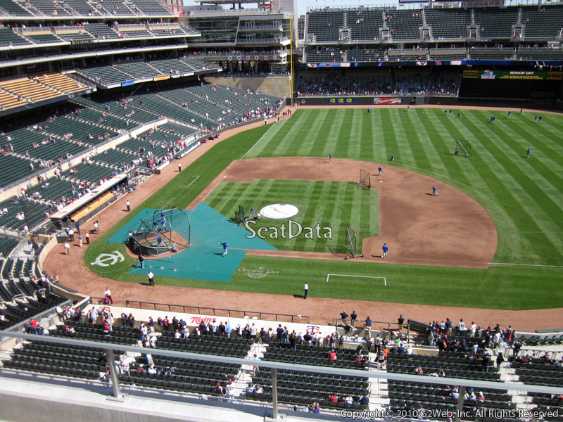 Seat view from section 209 at Target Field, home of the Minnesota Twins