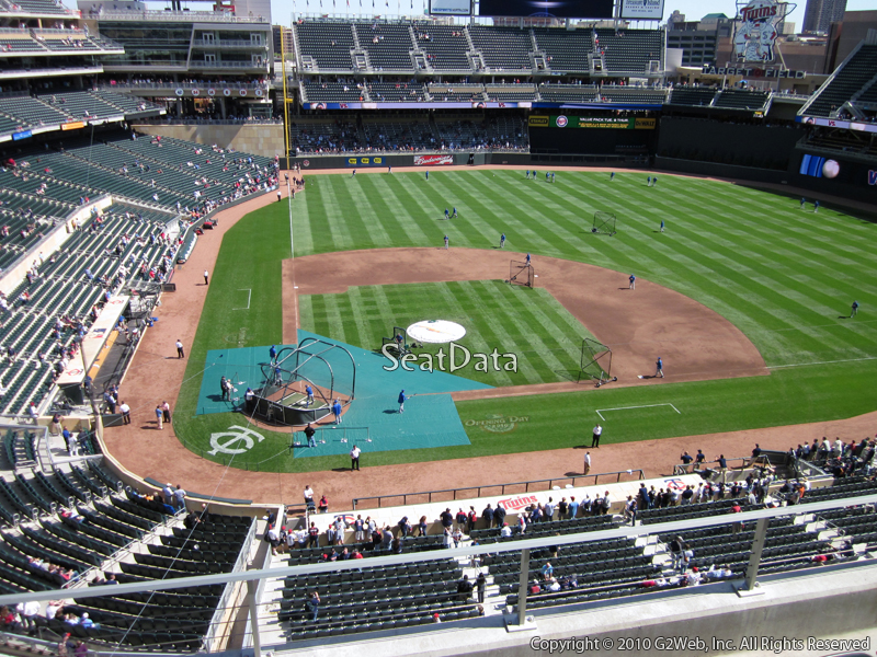 Seat view from section 211 at Target Field, home of the Minnesota Twins