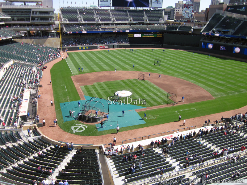 Seat view from section 212 at Target Field, home of the Minnesota Twins