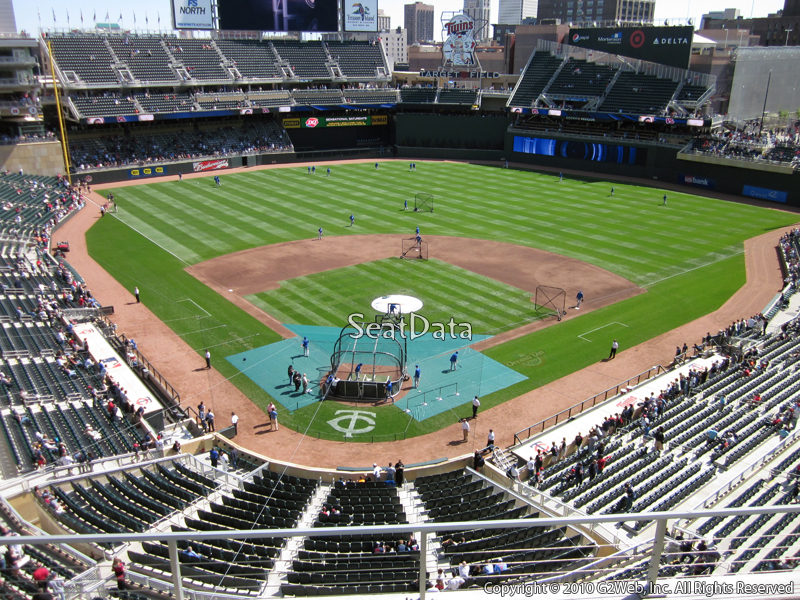 Seat view from section 214 at Target Field, home of the Minnesota Twins