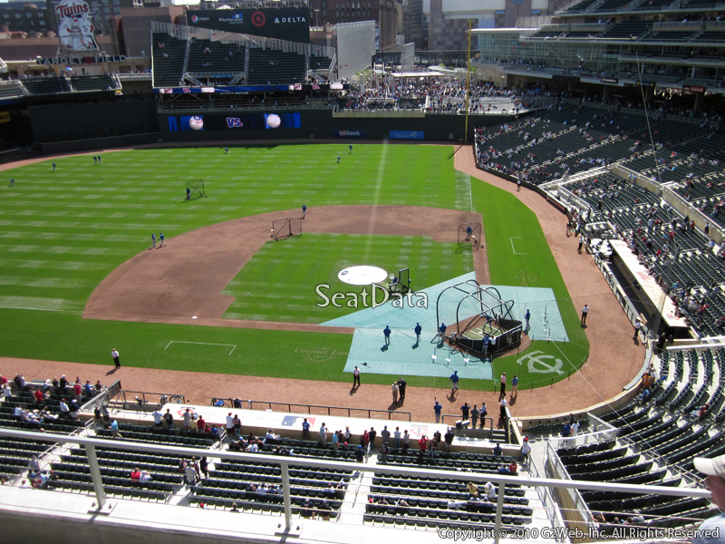 Seat view from section 219 at Target Field, home of the Minnesota Twins