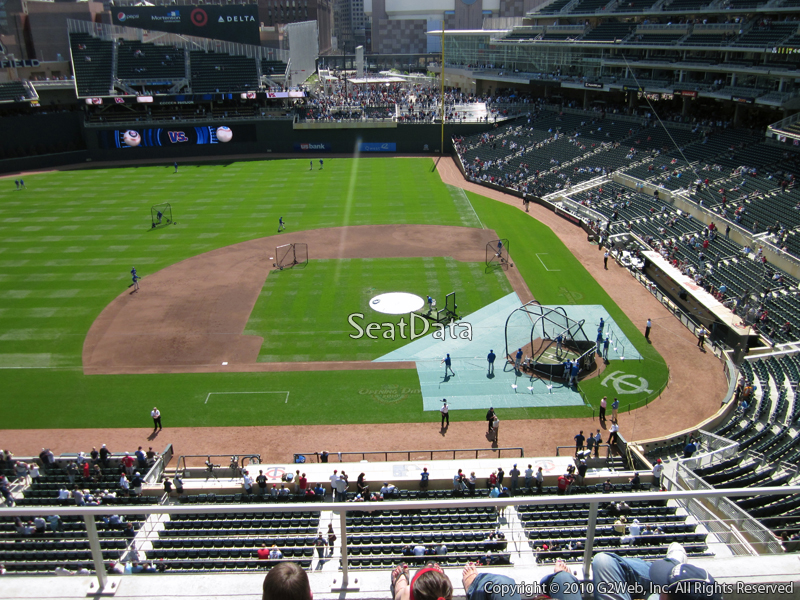 Seat view from section 220 at Target Field, home of the Minnesota Twins