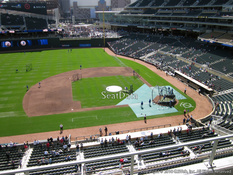 Seat view from section 221 at Target Field, home of the Minnesota Twins