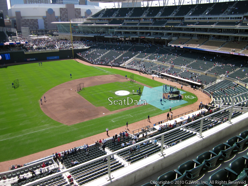 Seat view from section 223 at Target Field, home of the Minnesota Twins