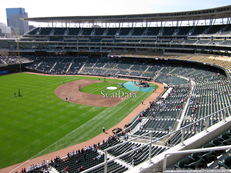 Seat view from section 228 at Target Field, home of the Minnesota Twins